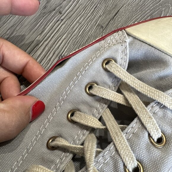 Converse  Chuck Taylor All Star Washed OX Distressed Denim Gray Men Size 10.5 - Picture 10 of 10